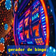 gerador de bingo cha de bebe